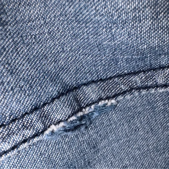 Vintage Solutions Denim Shirt Embroidered Harvest Scarecrow Pumpkin Size M - Picture 9 of 9